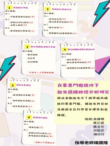 海報-HKU-1112-T13-新鮮人微專題-在畢業門檻的條件下新生選課路經分析之研究 – adow Sh